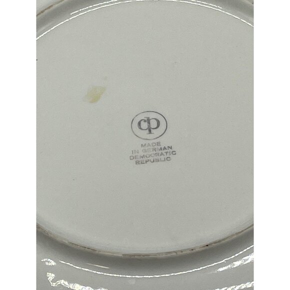 collector plate colditz porcelain cp chop plate ribbed 10" made in Germany READ - Picture 5 of 5